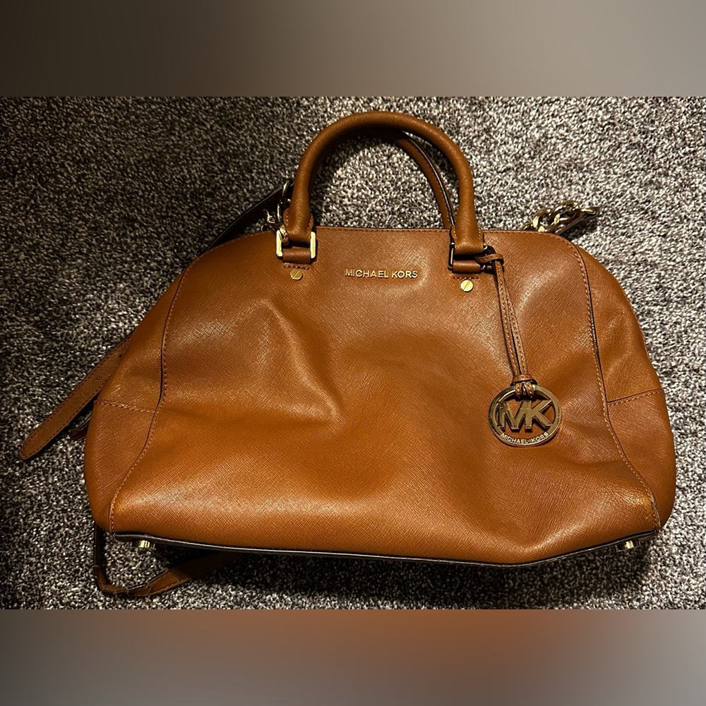 Michael Kors Tan Leather Satchel